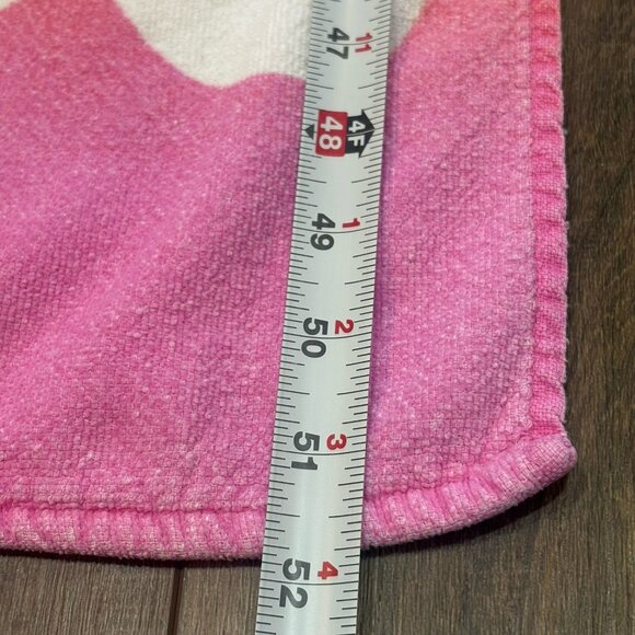 Barbie Beach Towel 90s Vintage 100% Cotton Flower Power 52"x 27” Orange - Picture 5 of 6